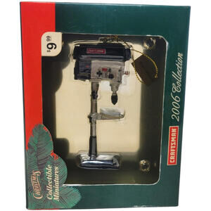 Sears Craftsman Miniatures Christmas Ornament Drill Press 2006 New Rare
